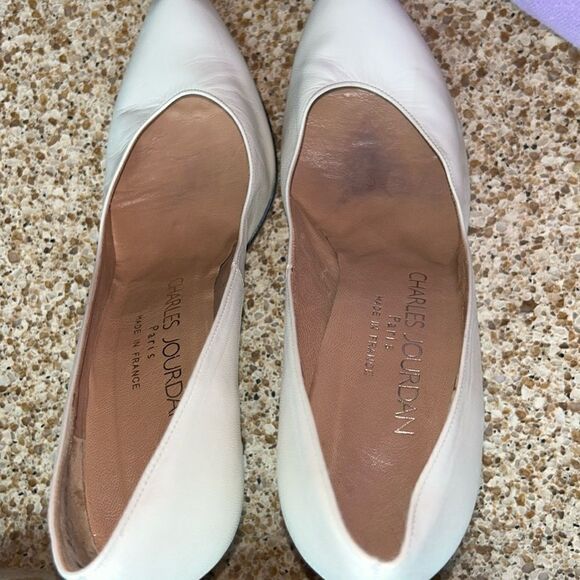 Charles Jordan Leather Semi Point Pumps Made in France 🇫🇷 4” heel SEXY! - Picture 8 of 17